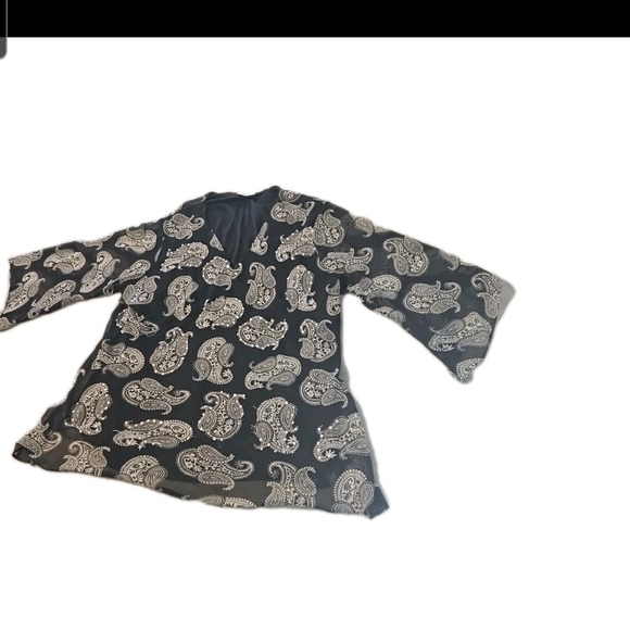 VTG Y2K Paisley Beaded Top ✨ Bling Party Girl Holiday New Year Glam Lined Barbie - Picture 2 of 13